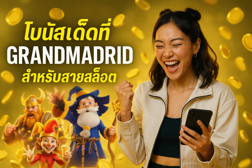 โบนัสเด็ดที่ GRANDMADRID สำหรับสายสล็อต